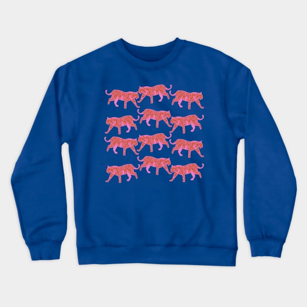 Tigers Pattern 2 Crewneck Sweatshirt by mariacaballer